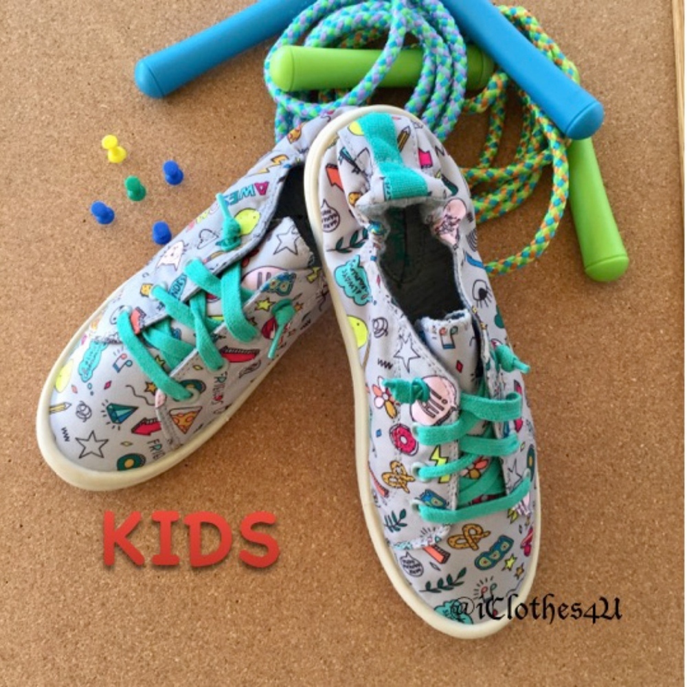 Cat & Jack Fun Print Slip On Sneakers